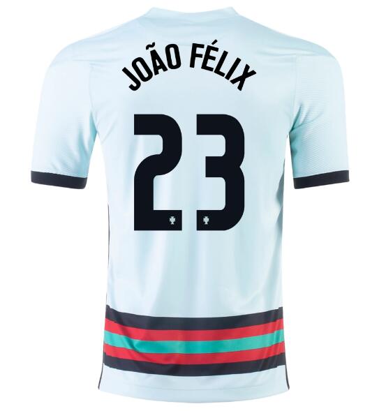 2020 EURO Portugal Away Kit Soccer Jersey JOÃO FÉLIX #23